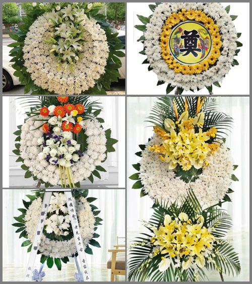 山西运城闻喜县东镇镇裴村村花圈速递